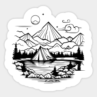 Camping Sticker